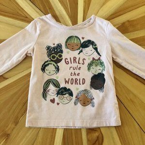 Carter's 18M Pink Girls rule Shirt